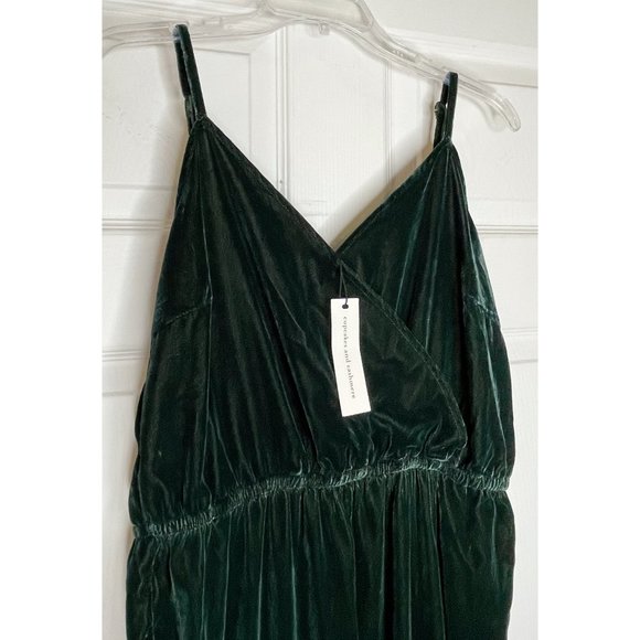 NWT Cupcakes & Cashmere Budapest Velvet Jumpsuit L - Picture 8 of 14
